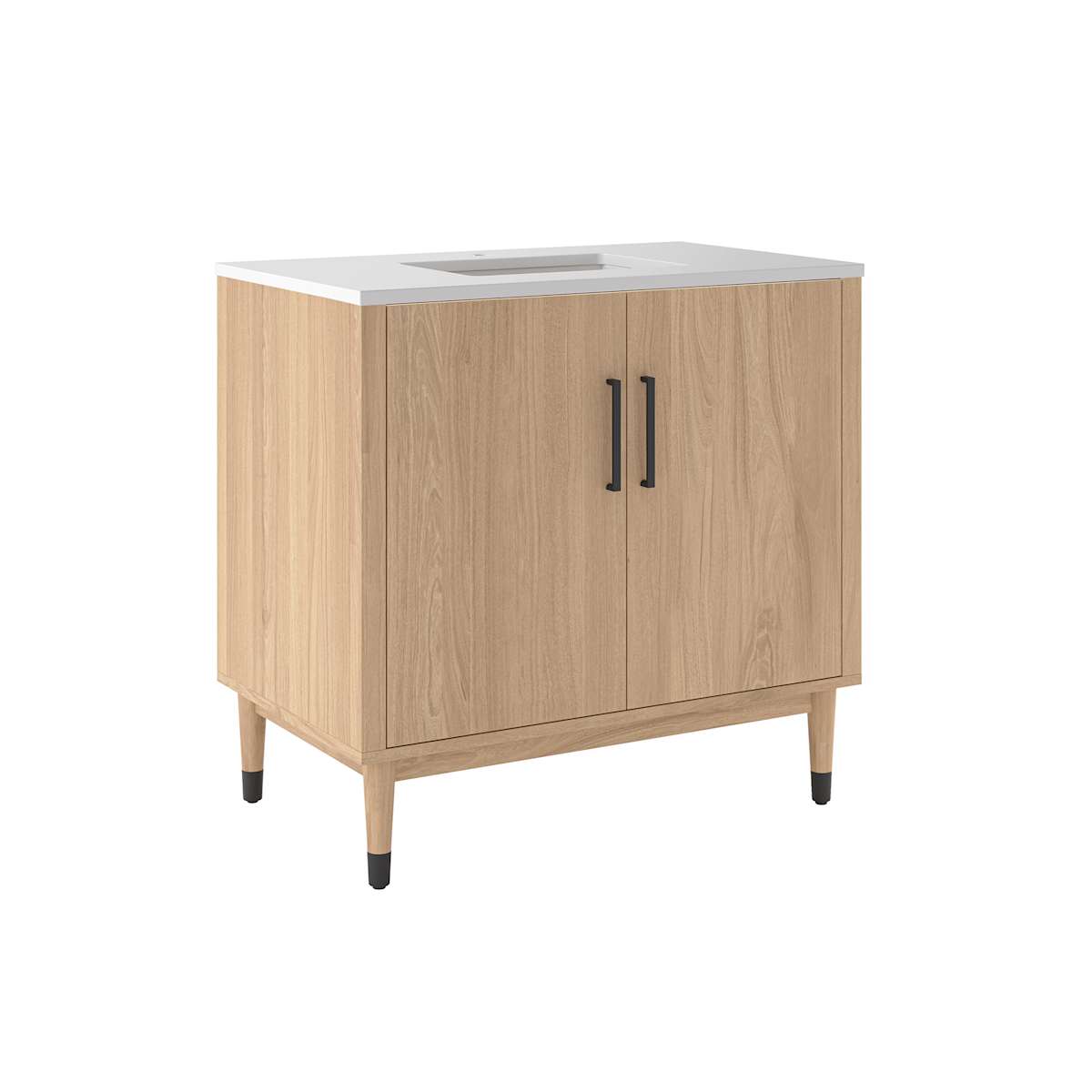 Sawyer 36" Free Standing Single Basin Vanity Set with Cabinet and Quartz Vanity Top - image 11