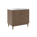 Sawyer 36" Free Standing Single Basin Vanity Set with Cabinet and Quartz Vanity Top - image 4