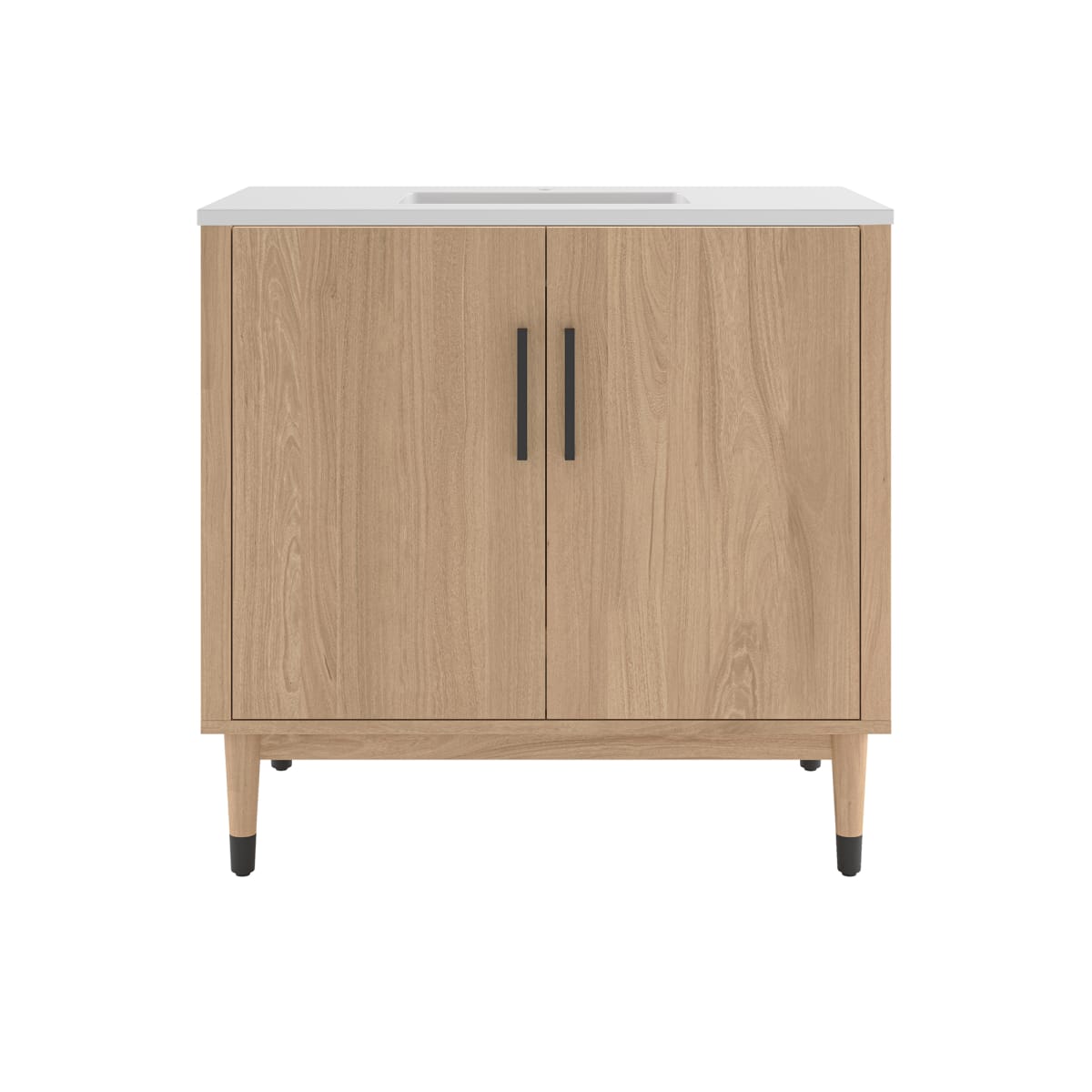 Sawyer 36" Free Standing Single Basin Vanity Set with Cabinet and Quartz Vanity Top - image 1