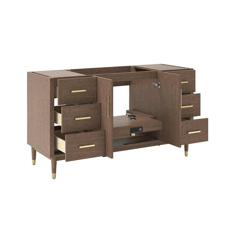 Sawyer 60" Single Free Standing Vanity Cabinet Only - Less Vanity Top - image 3