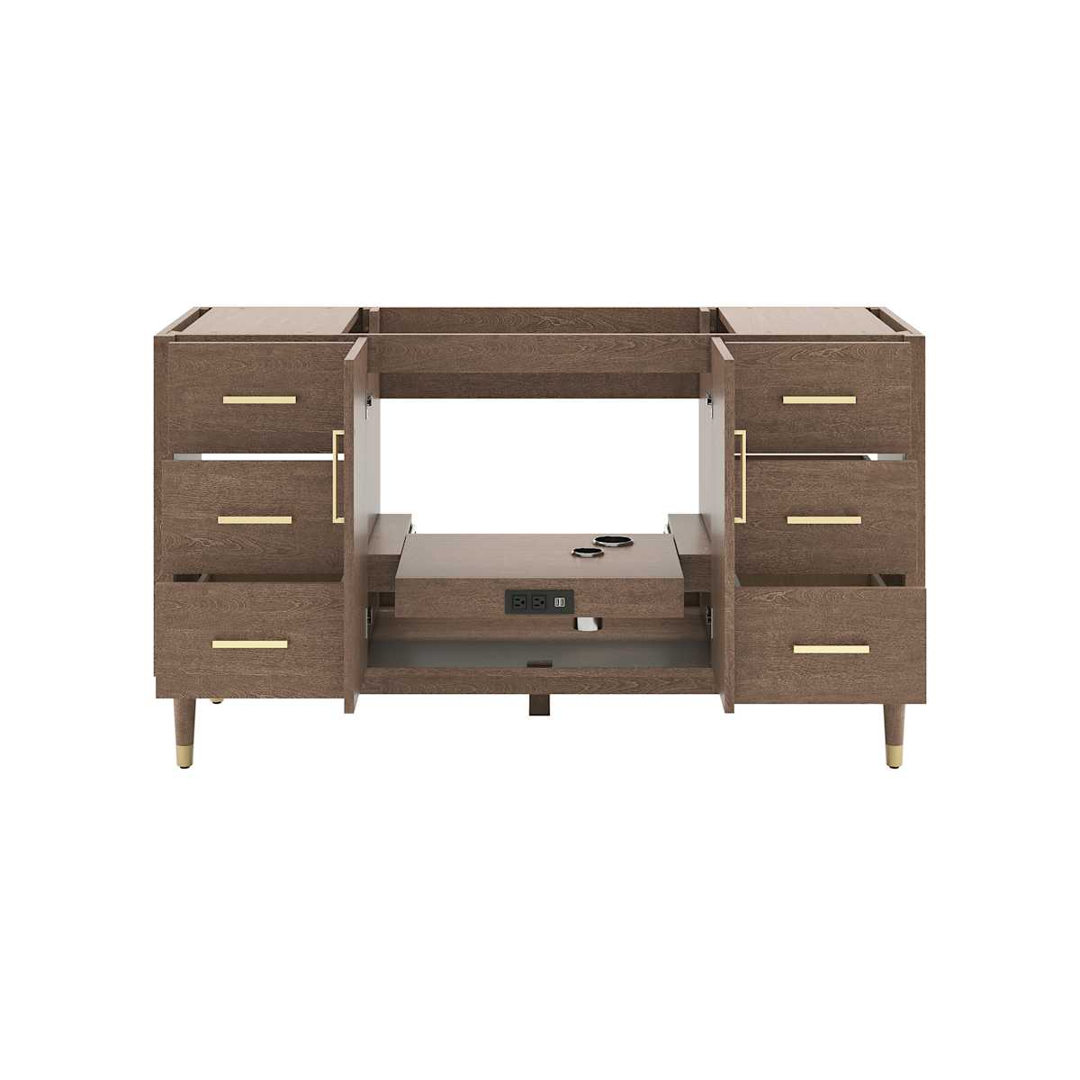 Sawyer 60" Single Free Standing Vanity Cabinet Only - Less Vanity Top - image 5