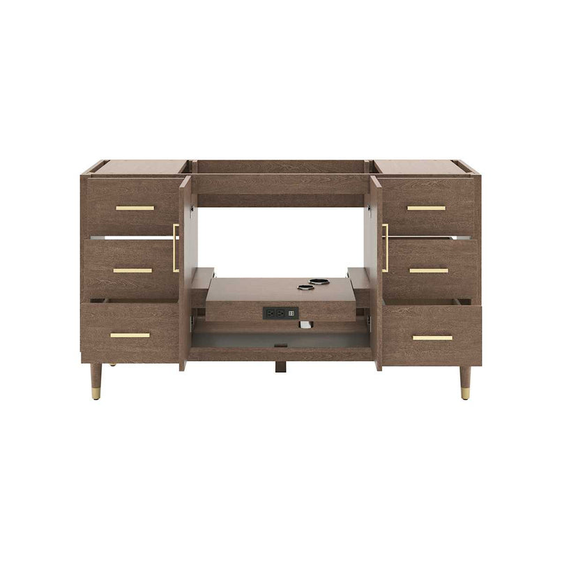 Sawyer 60" Single Free Standing Vanity Cabinet Only - Less Vanity Top - image 5