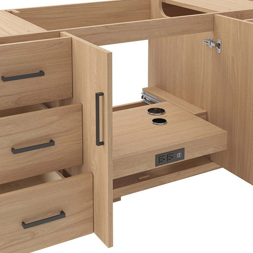 Sawyer 60" Single Free Standing Vanity Cabinet Only - Less Vanity Top - image 15