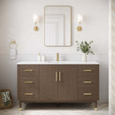 Sawyer 60" Free Standing Single Basin Vanity Set with Cabinet and Quartz Vanity Top - image 2