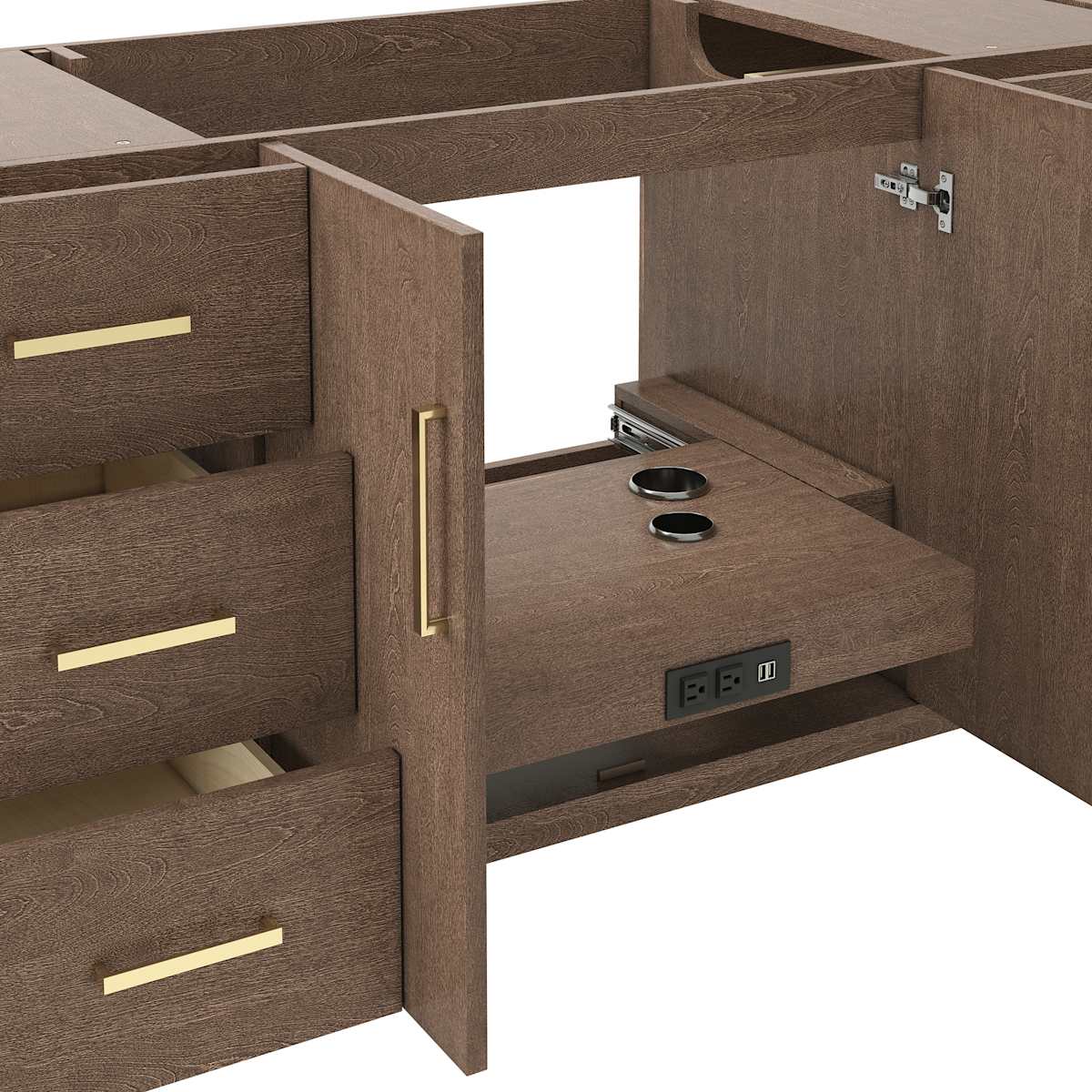 Sawyer 60" Free Standing Single Basin Vanity Set with Cabinet and Quartz Vanity Top - image 6