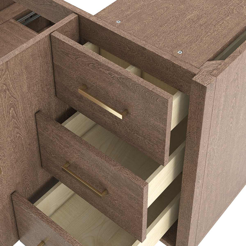 Sawyer 60" Free Standing Single Basin Vanity Set with Cabinet and Quartz Vanity Top - image 7