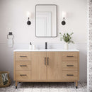 Sawyer 60" Free Standing Single Basin Vanity Set with Cabinet and Quartz Vanity Top - image 9
