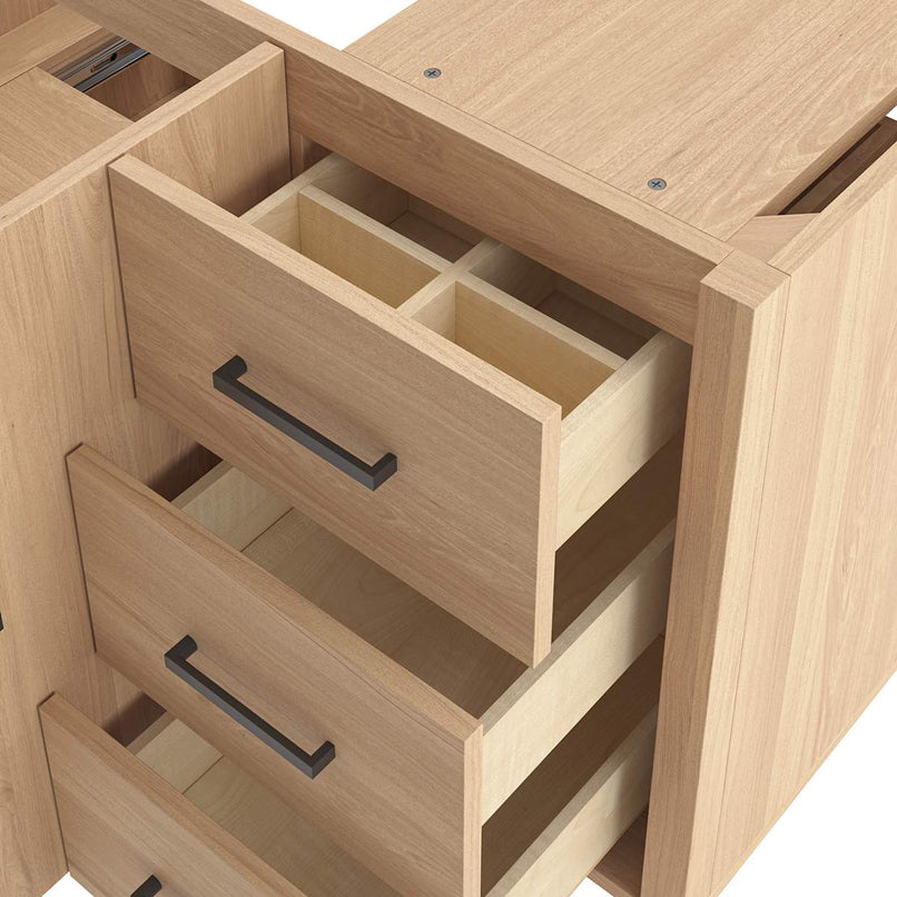 Sawyer 60" Free Standing Single Basin Vanity Set with Cabinet and Quartz Vanity Top - image 14