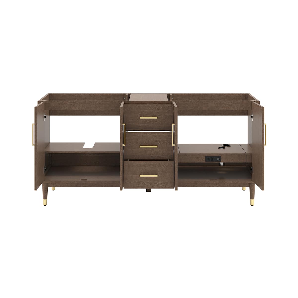 Sawyer 72" Double Free Standing Vanity Cabinet Only - Less Vanity Top - image 5
