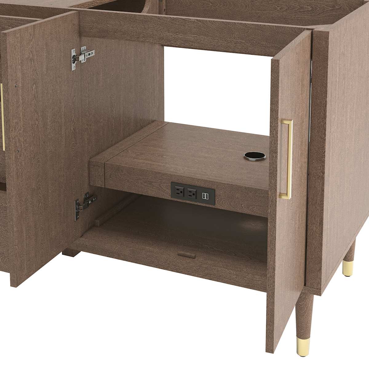Sawyer 72" Double Free Standing Vanity Cabinet Only - Less Vanity Top - image 7