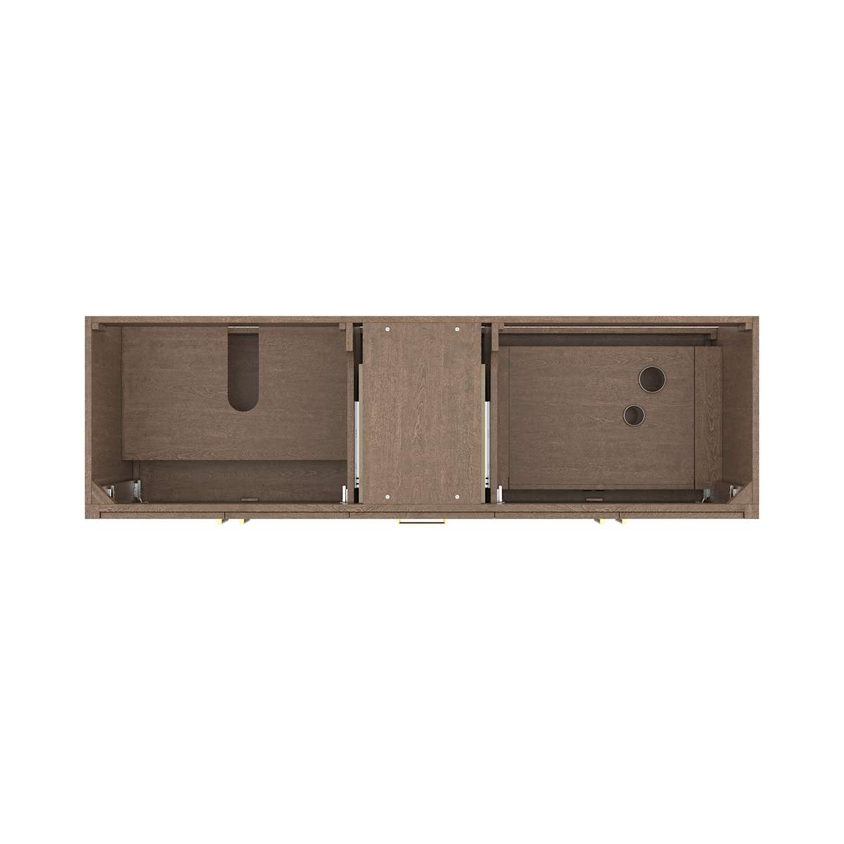 Sawyer 72" Free Standing Double Basin Vanity Set with Cabinet and Quartz Vanity Top
