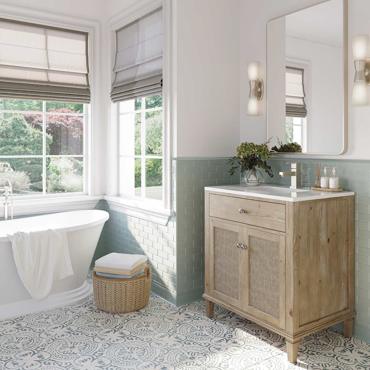 Cora 30" Free Standing Single Basin Vanity Set with Cabinet and Quartz Vanity Top - image 2