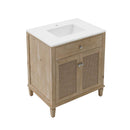 Cora 30" Free Standing Single Basin Vanity Set with Cabinet and Quartz Vanity Top - image 4