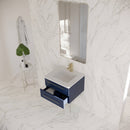 Lucera 24" Wall Mounted Single Basin Vanity Set with Cabinet and Quartz Vanity Top - image 15