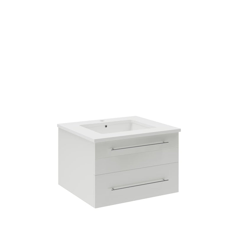 Lucera 24" Wall Mounted Single Basin Vanity Set with Cabinet and Quartz Vanity Top - image 19