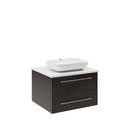 Lucera 24" Wall Mounted Single Basin Vanity Set with Cabinet and Quartz Vanity Top - image 2