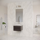 Lucera 24" Wall Mounted Single Basin Vanity Set with Cabinet and Quartz Vanity Top - image 4