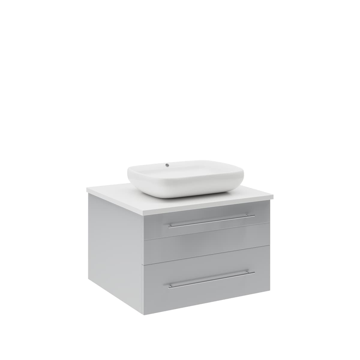 Lucera 24" Wall Mounted Single Basin Vanity Set with Cabinet and Quartz Vanity Top