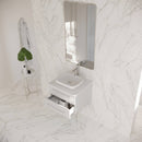 Lucera 24" Wall Mounted Single Basin Vanity Set with Cabinet and Quartz Vanity Top - image 15