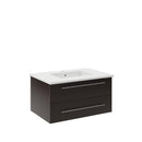 Lucera 30" Wall Mounted Single Basin Vanity Set with Cabinet and Quartz Vanity Top - image 2