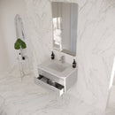 Lucera 30" Wall Mounted Single Basin Vanity Set with Cabinet and Quartz Vanity Top - image 9