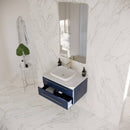 Lucera 30" Wall Mounted Single Basin Vanity Set with Cabinet and Quartz Vanity Top - image 15