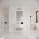 Lucera 36" Wall Mounted Single Basin Vanity Set with Cabinet, Quartz Vanity Top, and Left Offset Rectangular Sink - image 22