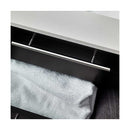 Lucera 36" Wall Mounted Single Basin Vanity Set with Cabinet, Quartz Vanity Top, and Left Offset Rectangular Sink - image 7