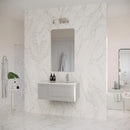 Lucera 36" Wall Mounted Single Basin Vanity Set with Cabinet, Quartz Vanity Top, and Right Offset Rectangular Sink - image 10