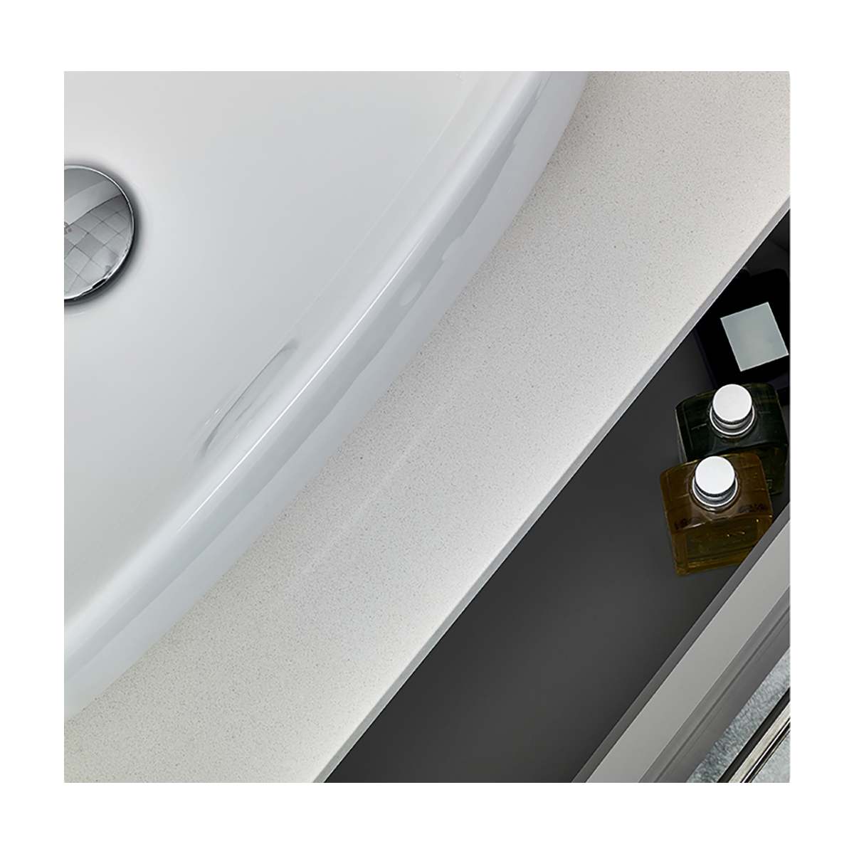 Lucera 36" Wall Mounted Single Basin Vanity Set with Cabinet, Quartz Vanity Top, and Right Offset Rectangular Vessel Sink - image 6