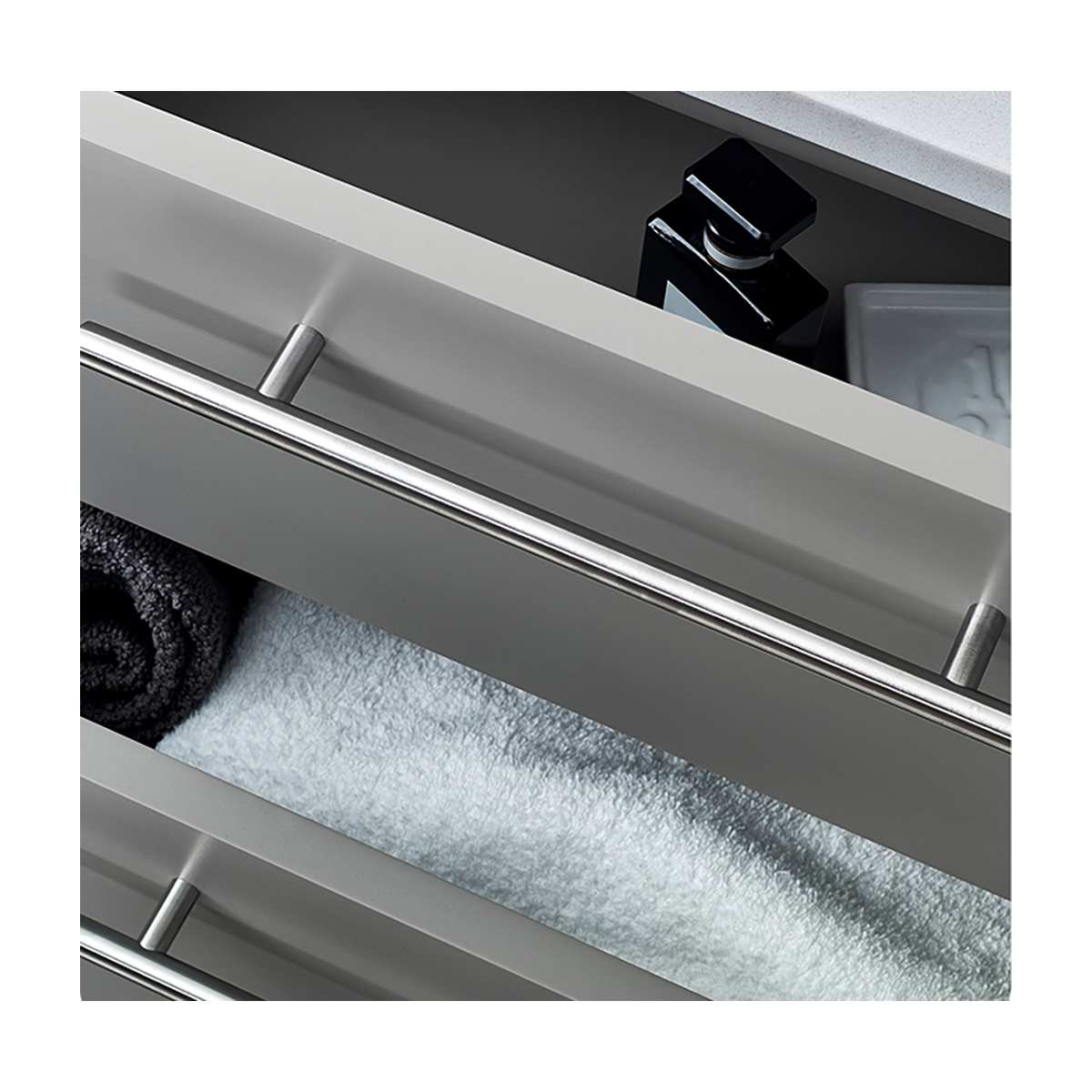 Lucera 36" Wall Mounted Single Basin Vanity Set with Cabinet, Quartz Vanity Top, and Right Offset Rectangular Vessel Sink