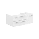 Lucera 36" Single Wall Mounted Vanity Cabinet Only - Less Vanity Top - image 1