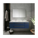 Lucera 48" Double Wall Mounted Vanity Cabinet Only - Less Vanity Top - image 8
