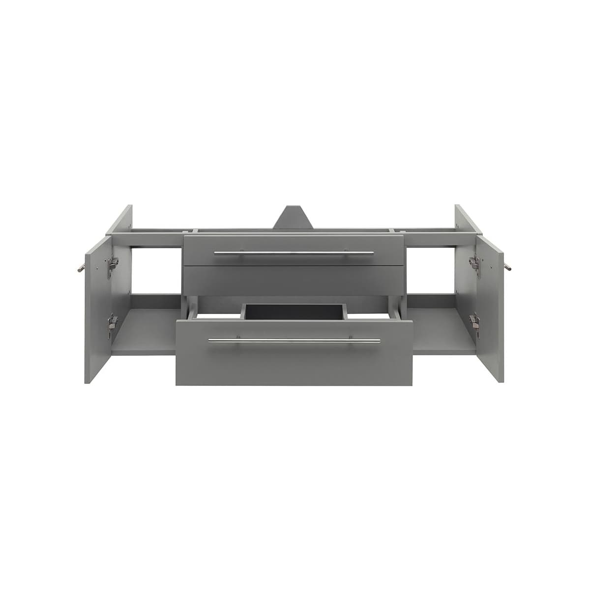 Lucera 48" Double Wall Mounted Vanity Cabinet Only - Less Vanity Top - image 13