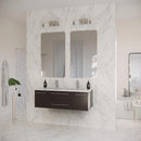 Lucera 48" Wall Mounted Double Basin Vanity Set with Cabinet and Quartz Vanity Top - image 4