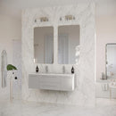 Lucera 48" Wall Mounted Double Basin Vanity Set with Cabinet and Quartz Vanity Top - image 10