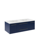 Lucera 48" Wall Mounted Double Basin Vanity Set with Cabinet and Quartz Vanity Top - image 14