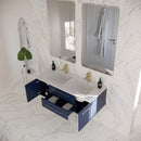 Lucera 48" Wall Mounted Double Basin Vanity Set with Cabinet and Quartz Vanity Top - image 15