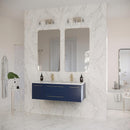 Lucera 48" Wall Mounted Double Basin Vanity Set with Cabinet and Quartz Vanity Top - image 16