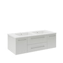 Lucera 48" Wall Mounted Double Basin Vanity Set with Cabinet and Quartz Vanity Top - image 19