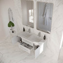 Lucera 48" Wall Mounted Double Basin Vanity Set with Cabinet and Quartz Vanity Top - image 20