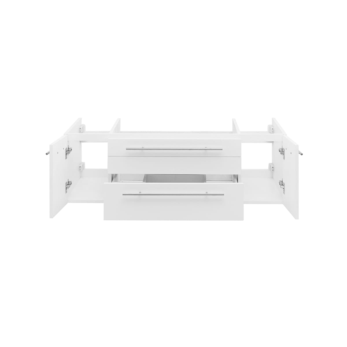 Lucera 48" Double Wall Mounted Vanity Cabinet Only - Less Vanity Top