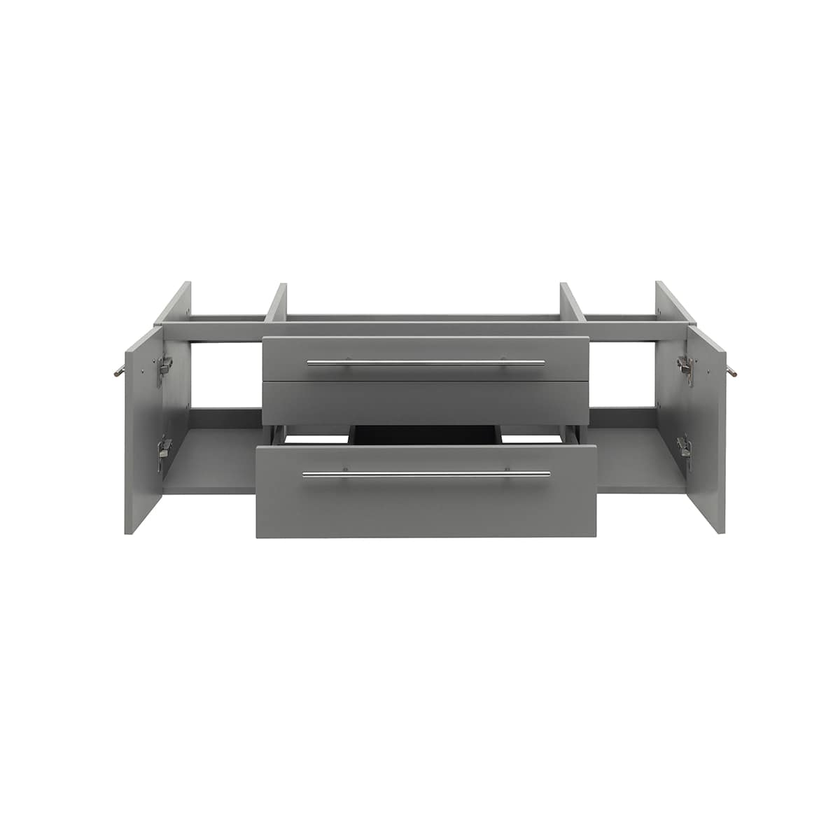 Lucera 48" Double Wall Mounted Vanity Cabinet Only - Less Vanity Top