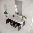 Lucera 48" Wall Mounted Single Basin Vanity Set with Cabinet and Quartz Vanity Top - image 3