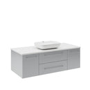 Lucera 48" Wall Mounted Single Basin Vanity Set with Cabinet and Quartz Vanity Top - image 8