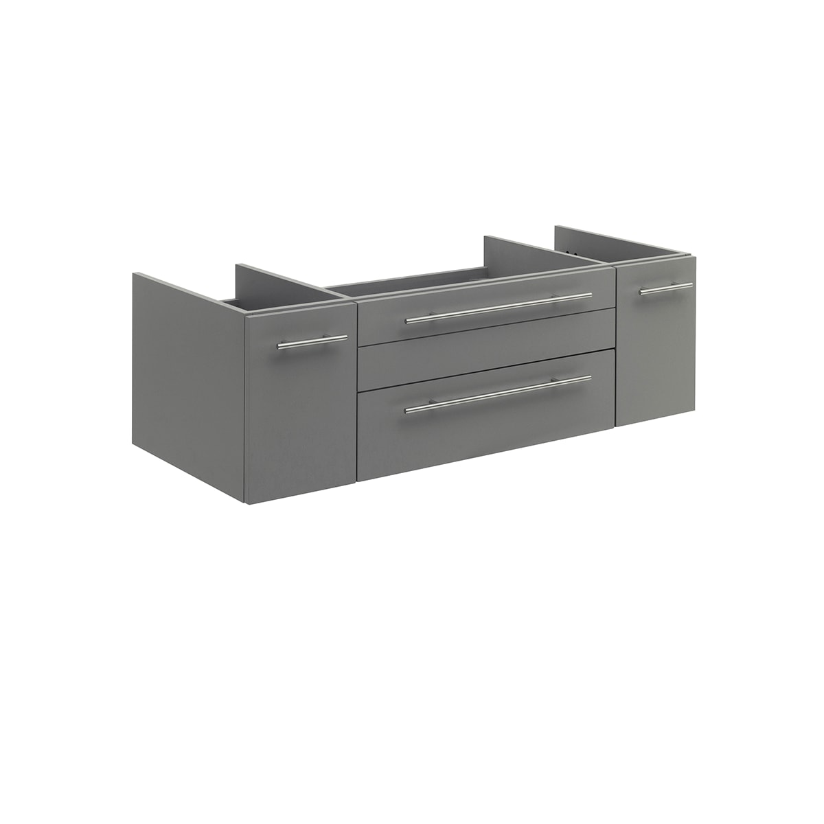 Lucera 48" Single Wall Mounted Vanity Cabinet Only - Less Vanity Top - image 1