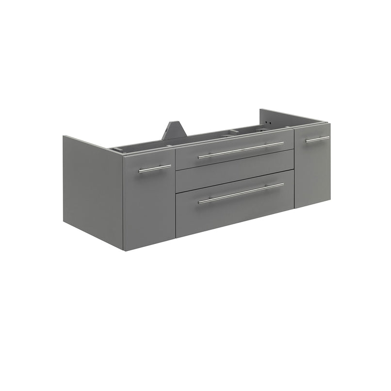 Lucera 48" Double Wall Mounted Vanity Cabinet Only - Less Vanity Top - image 1