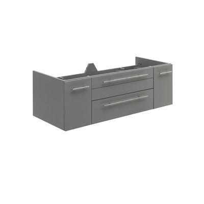 Lucera 48" Double Wall Mounted Vanity Cabinet Only - Less Vanity Top - image 1