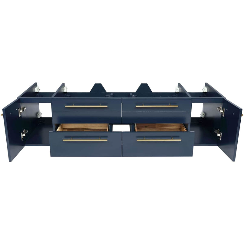 Lucera 60" Single Wall Mounted Vanity Cabinet Only - Less Vanity Top - image 3