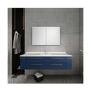 Lucera 60" Single Wall Mounted Vanity Cabinet Only - Less Vanity Top - image 8